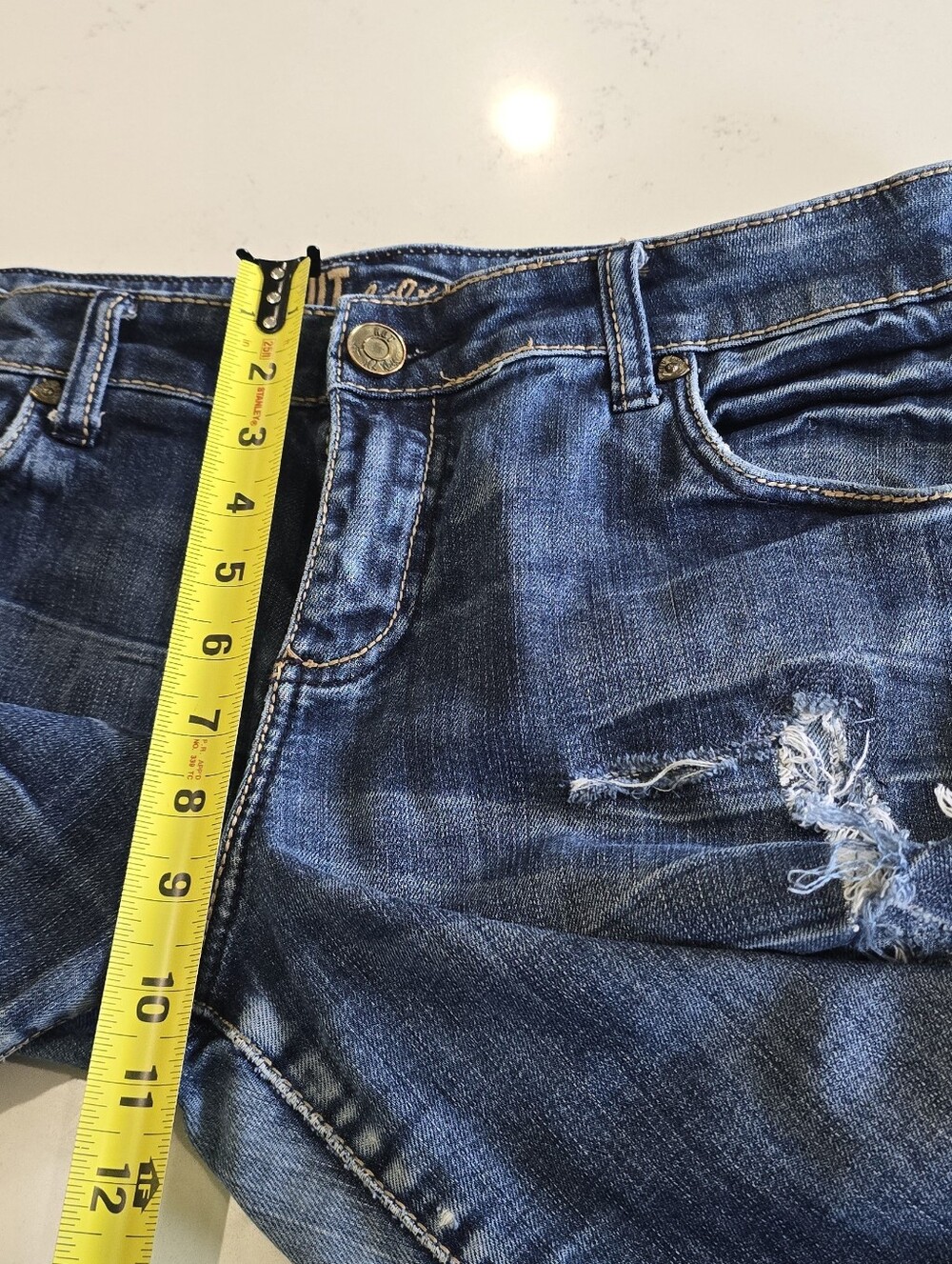 KUT Catherine Boyfriend Denim Jeans Shorts Summer Casual Womens 10 - Picture 5 of 15